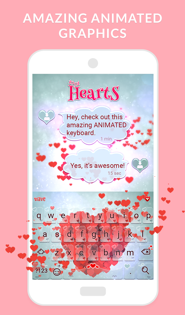 اسکرین شات 1 برنامه Wave Animated Keyboard Emoji