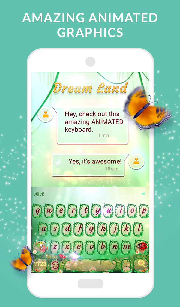 اسکرین شات 4 برنامه Wave Animated Keyboard Emoji