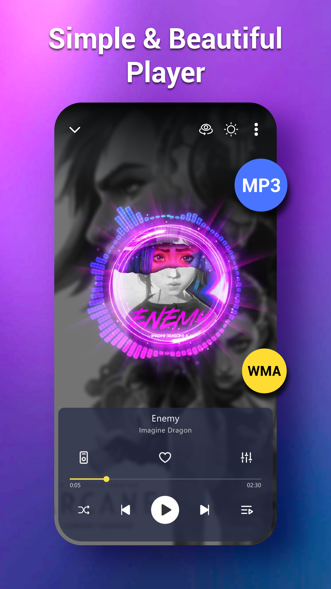 اسکرین شات 3 برنامه S Music Player - MP3 Player