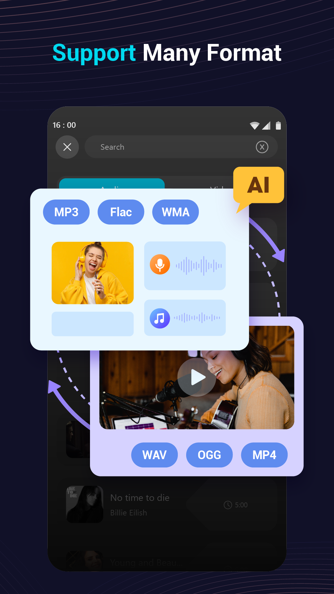 اسکرین شات 2 برنامه Vocal Remover & Karaoke Maker