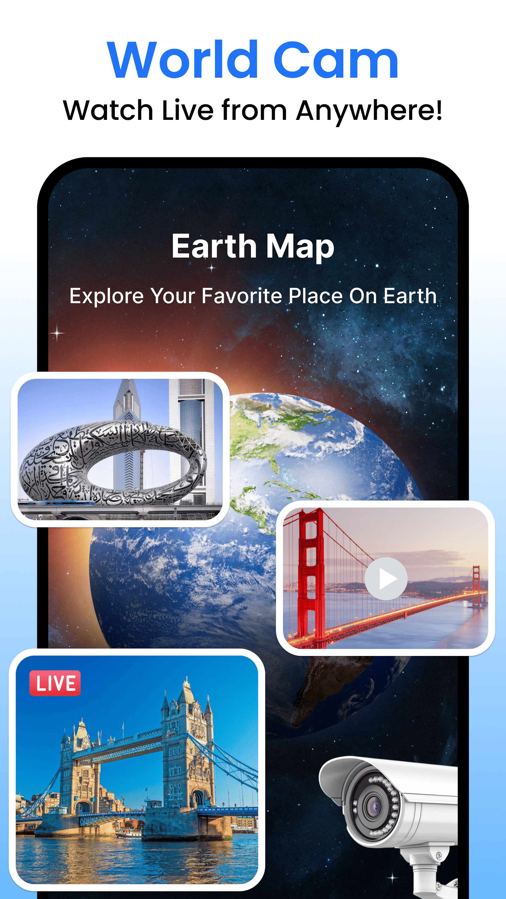 اسکرین شات 3 برنامه Live Satellite View & GPS Map