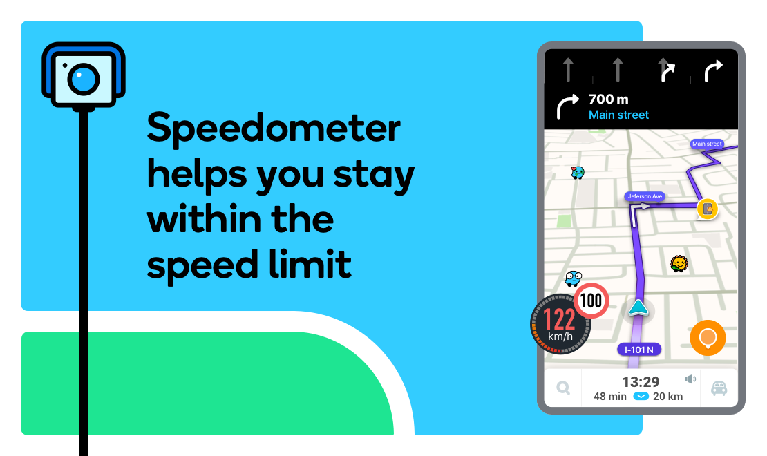 اسکرین شات 2 برنامه Waze Navigation & Live Traffic
