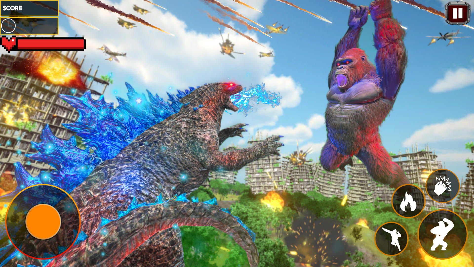 اسکرین شات 1 بازی Godzilla Smash King Kong Games