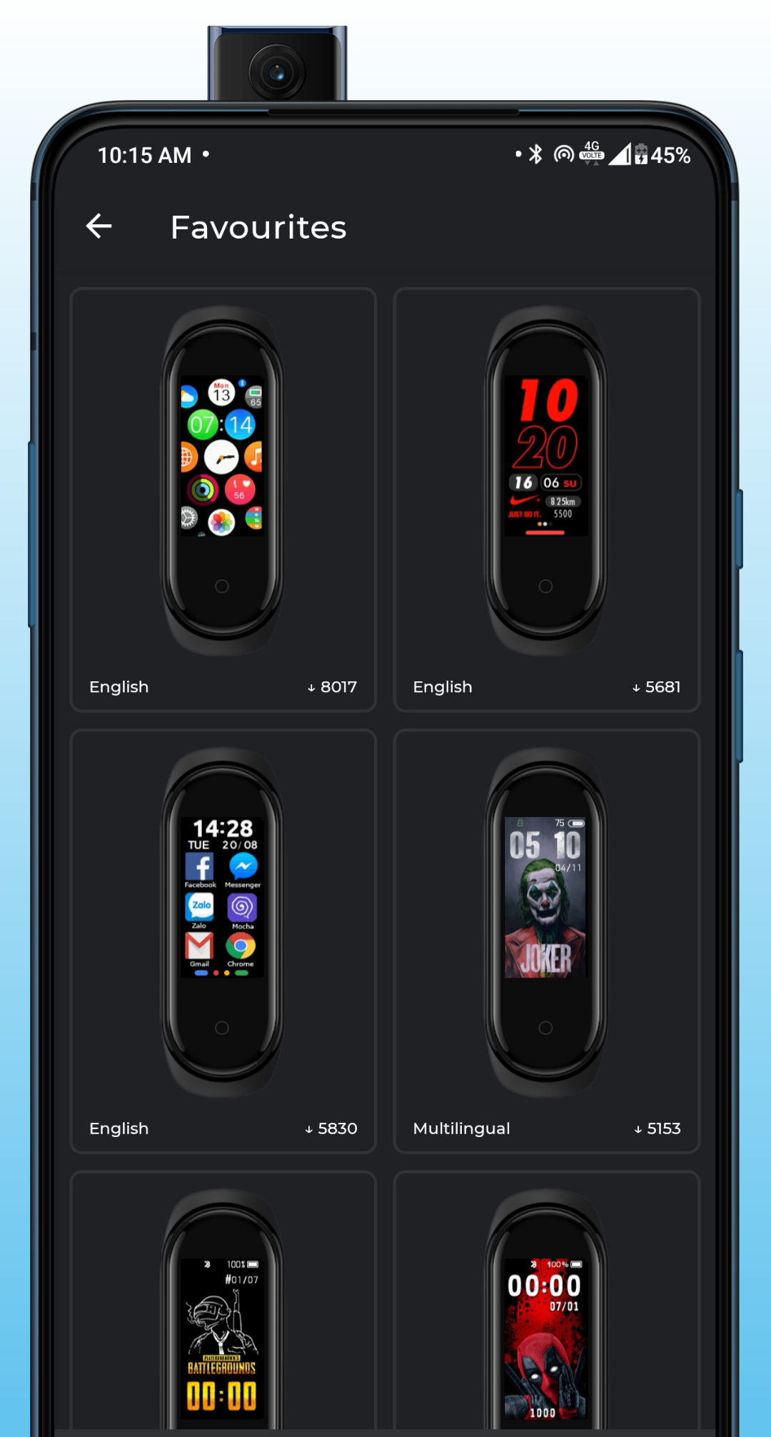 اسکرین شات 5 برنامه Mi Band 4 WatchFaces