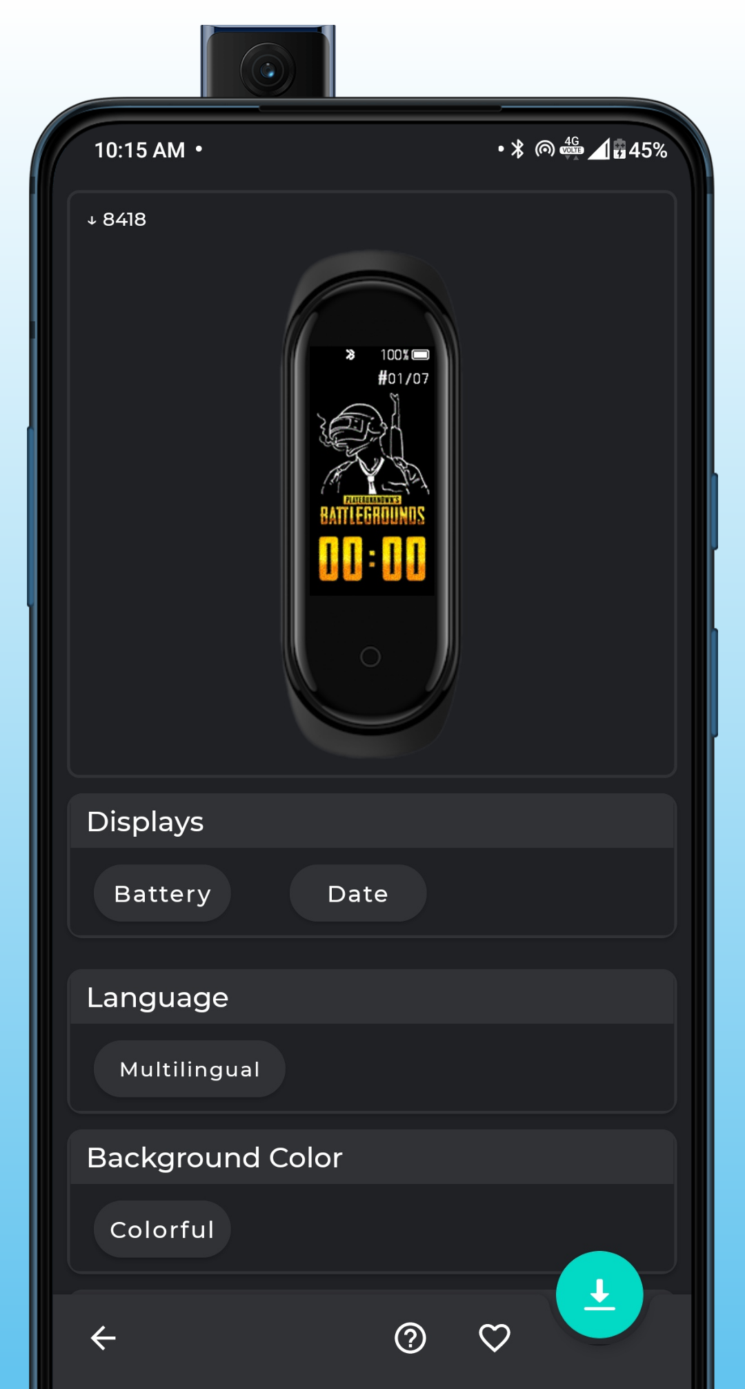 اسکرین شات 2 برنامه Mi Band 4 WatchFaces