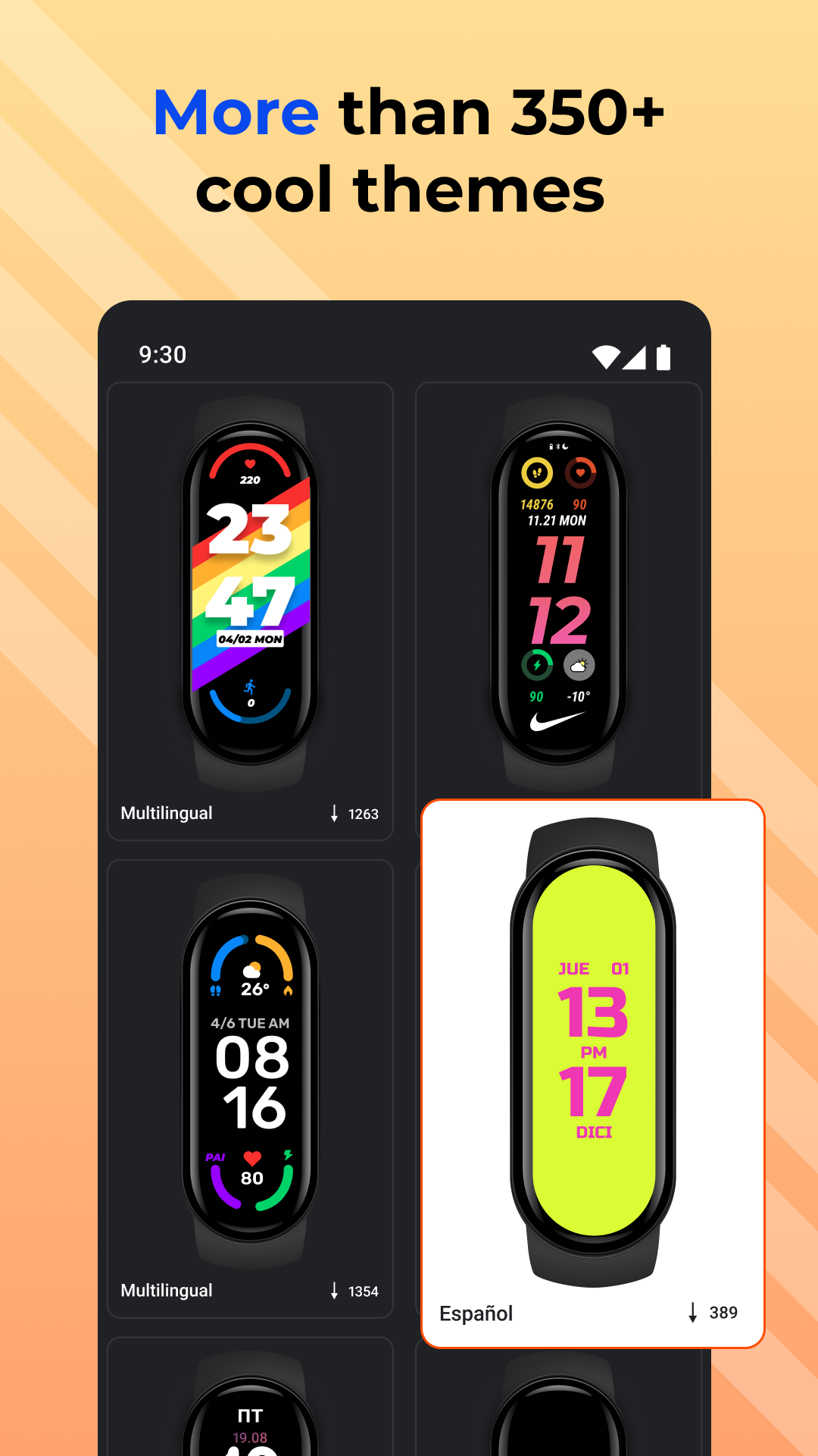 اسکرین شات 2 برنامه Mi Band 6 & 7 Watch Faces