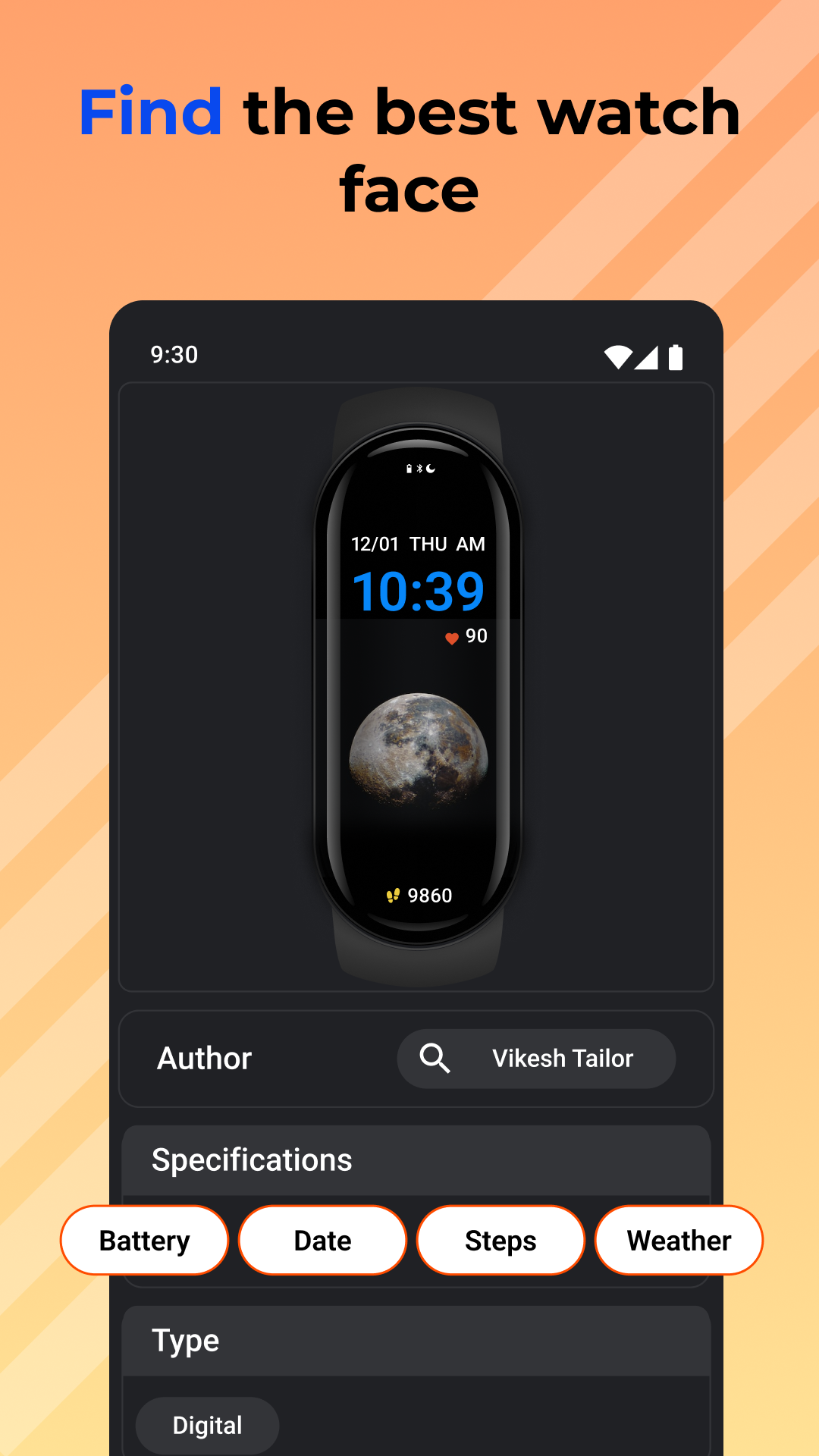 اسکرین شات 3 برنامه Mi Band 6 & 7 Watch Faces