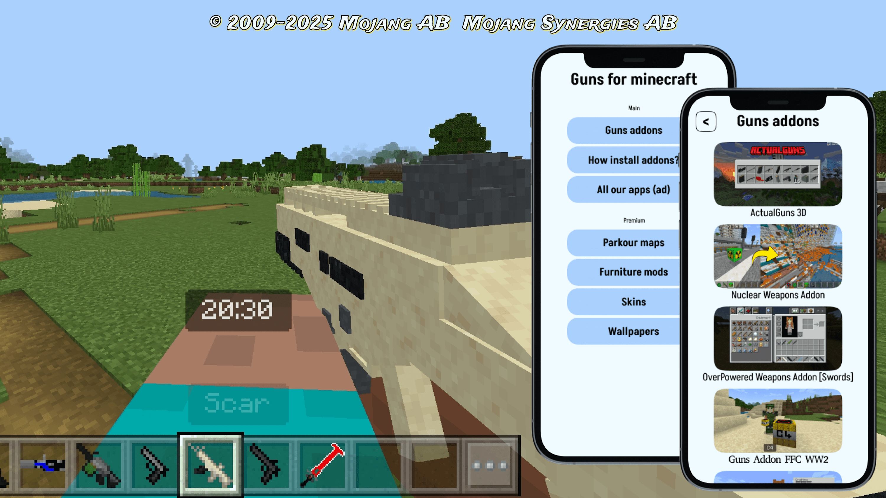 اسکرین شات 2 برنامه Guns for minecraft