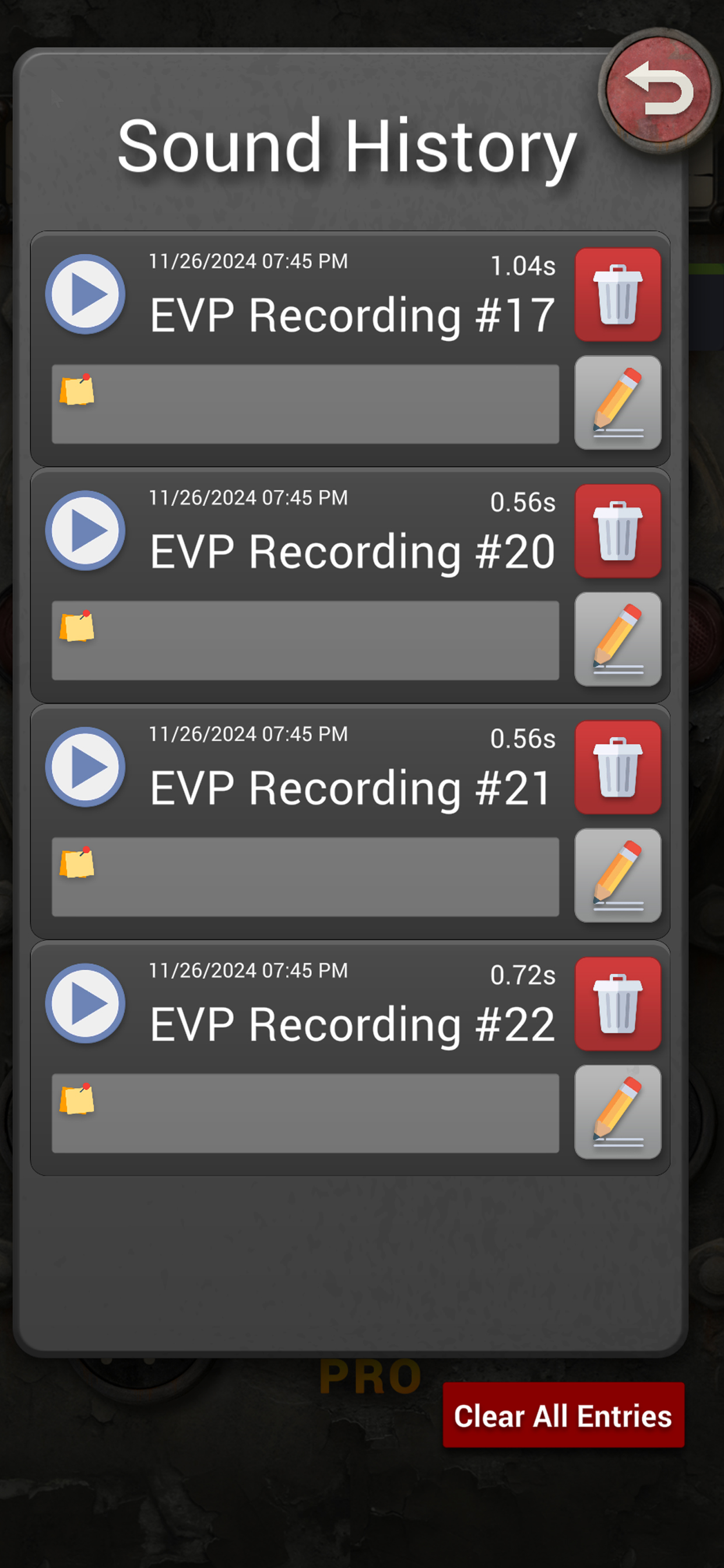 اسکرین شات 2 برنامه Ghost Voice Box - EVP Detector