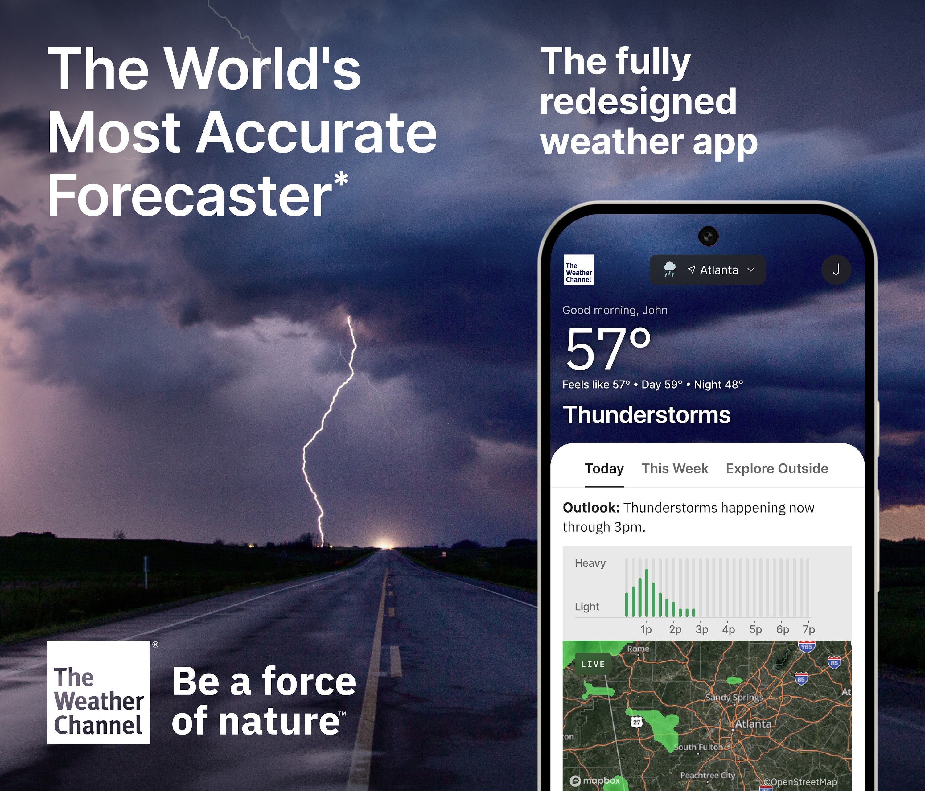 اسکرین شات 1 برنامه The Weather Channel - Radar