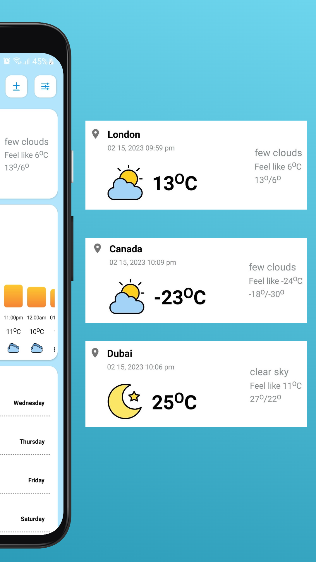 اسکرین شات 2 برنامه Weather Forecast: Radar App