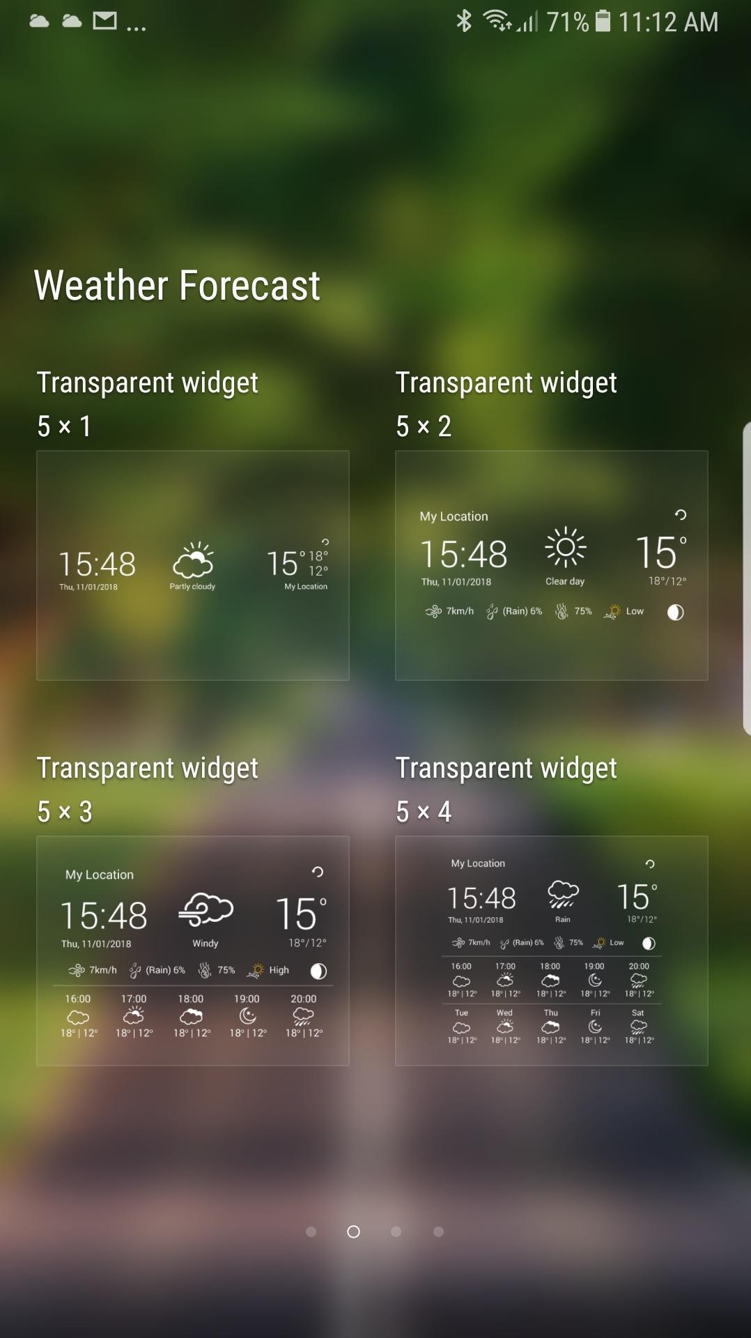 اسکرین شات 4 برنامه Weather app