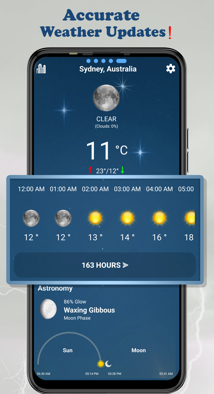 اسکرین شات 4 برنامه Weather Update Live