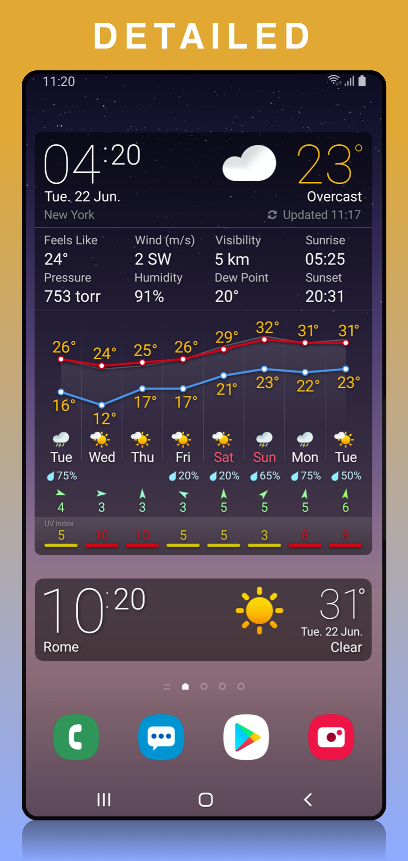 اسکرین شات 6 برنامه ONE METEO