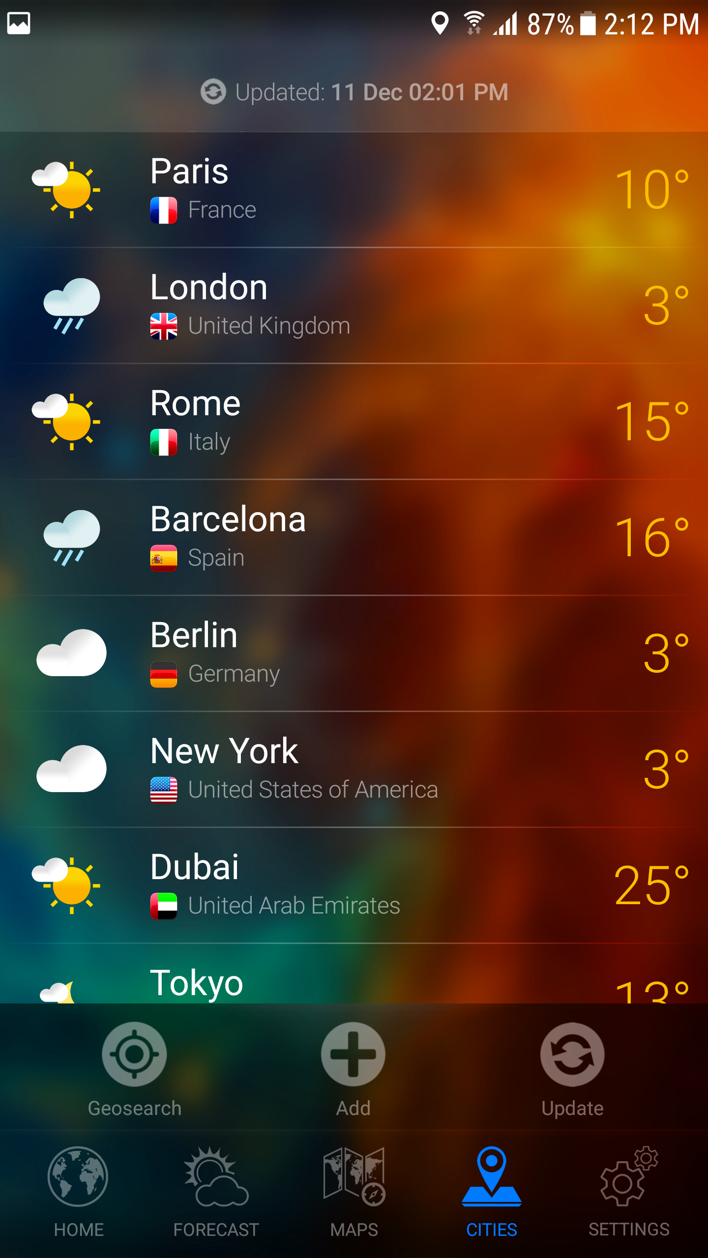 اسکرین شات 7 برنامه WEATHER NOW