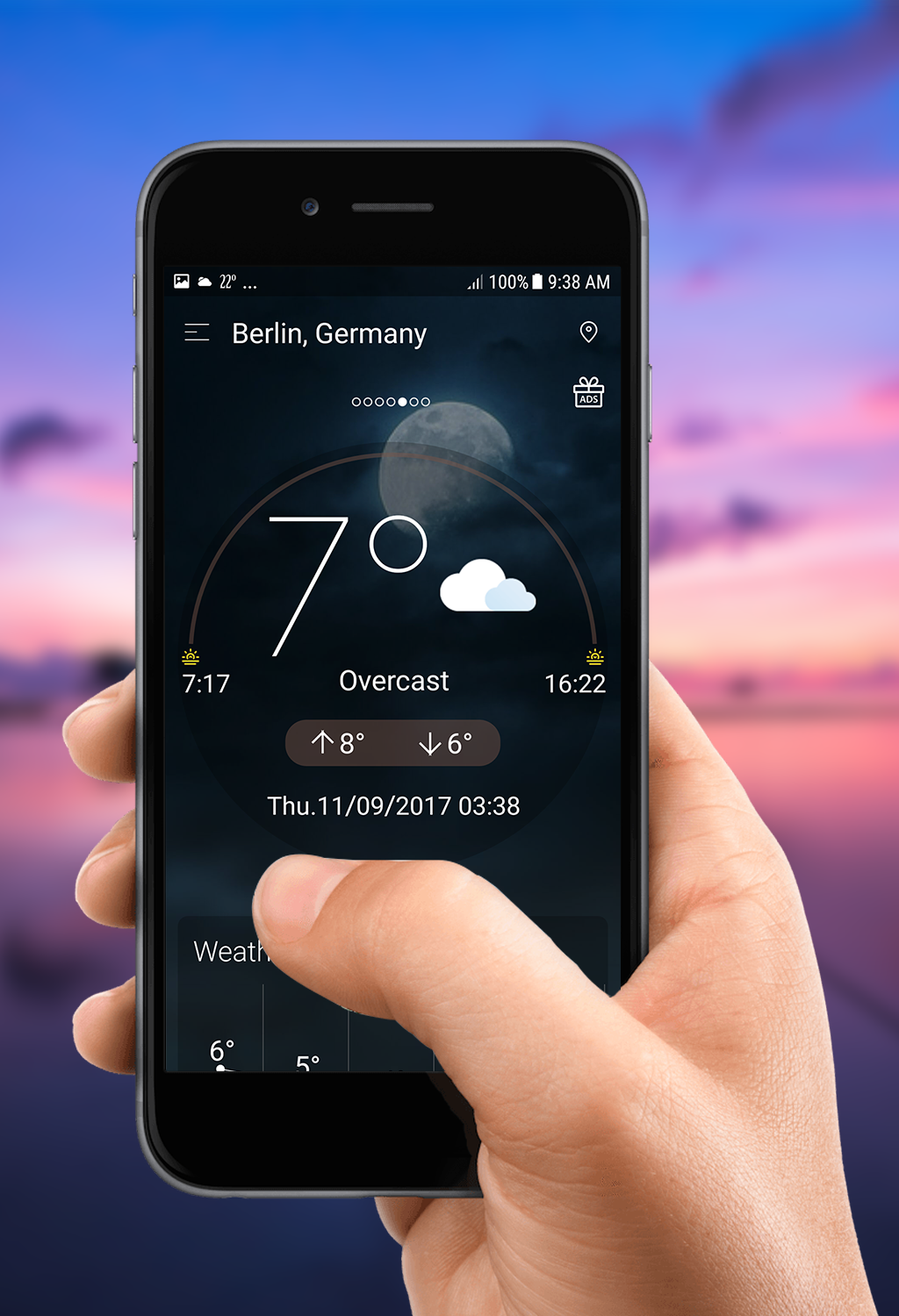 اسکرین شات 1 برنامه Daily weather forecast