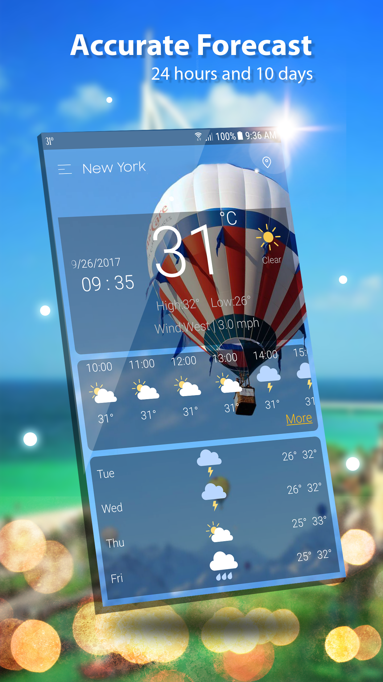 اسکرین شات 4 برنامه Weather