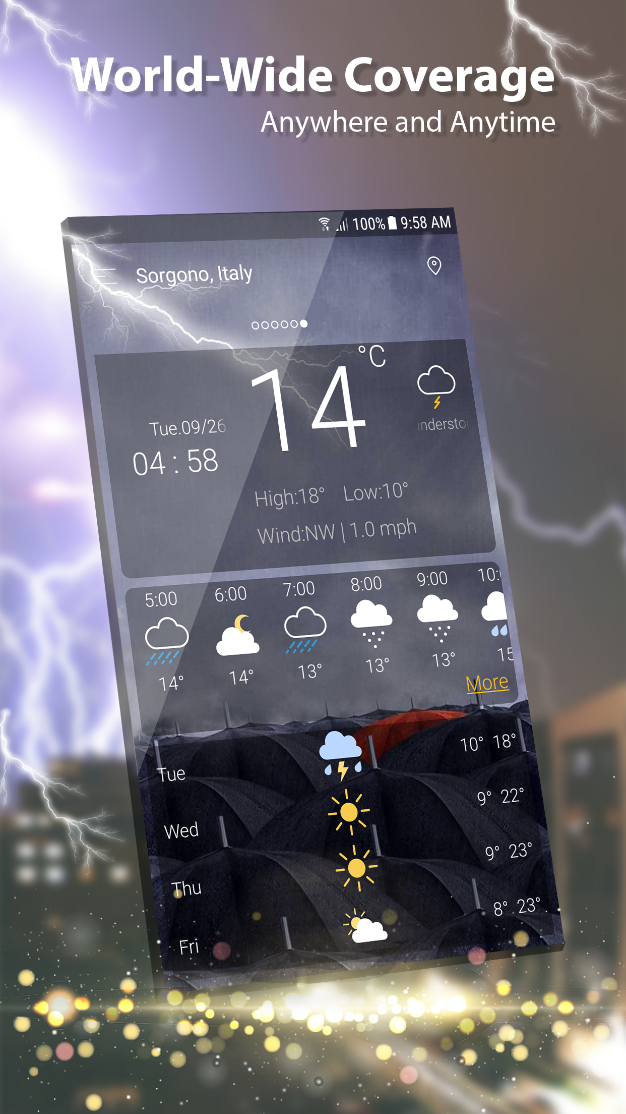 اسکرین شات 2 برنامه Weather