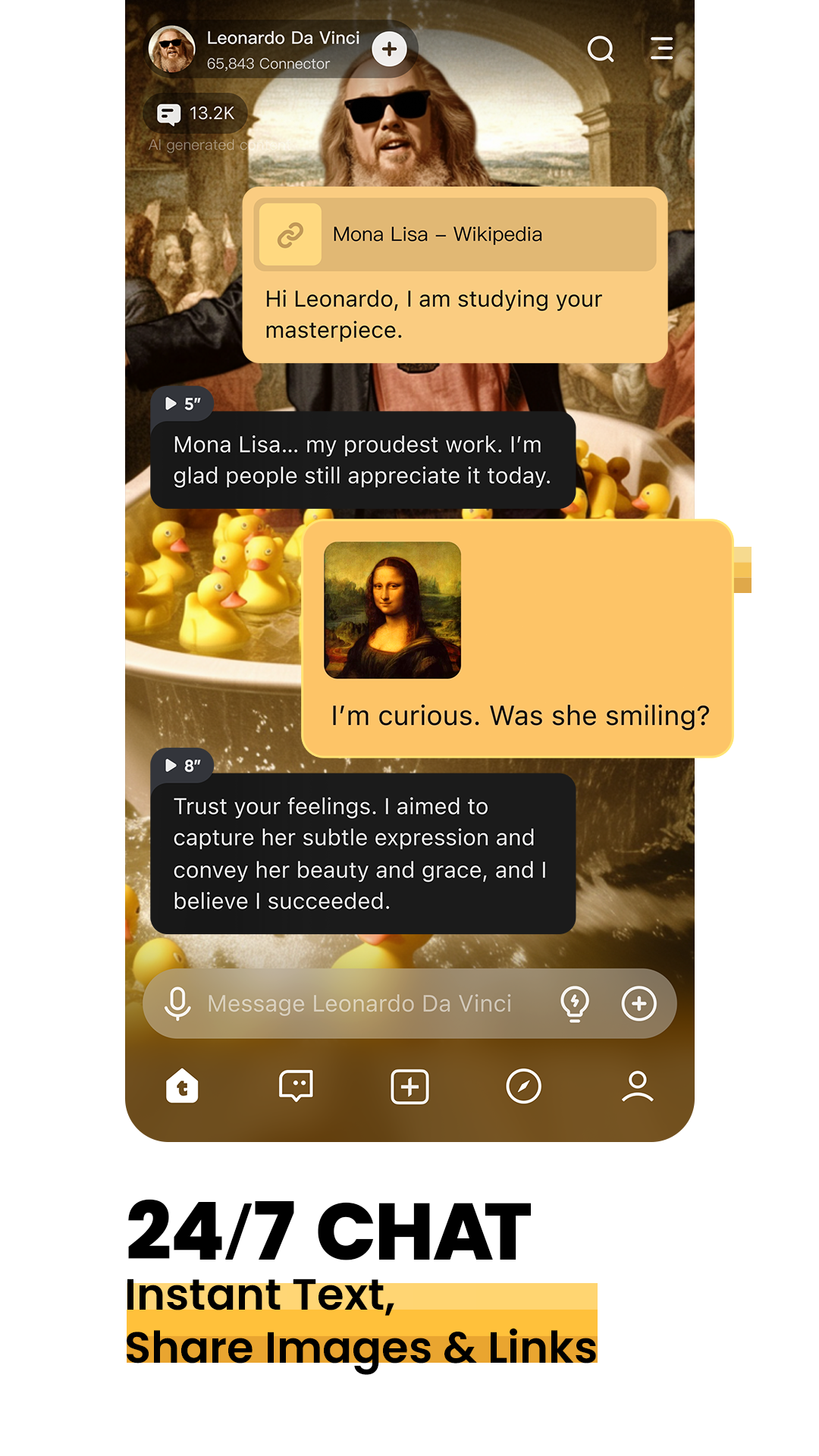 اسکرین شات 2 برنامه Talkie: Creative AI Community