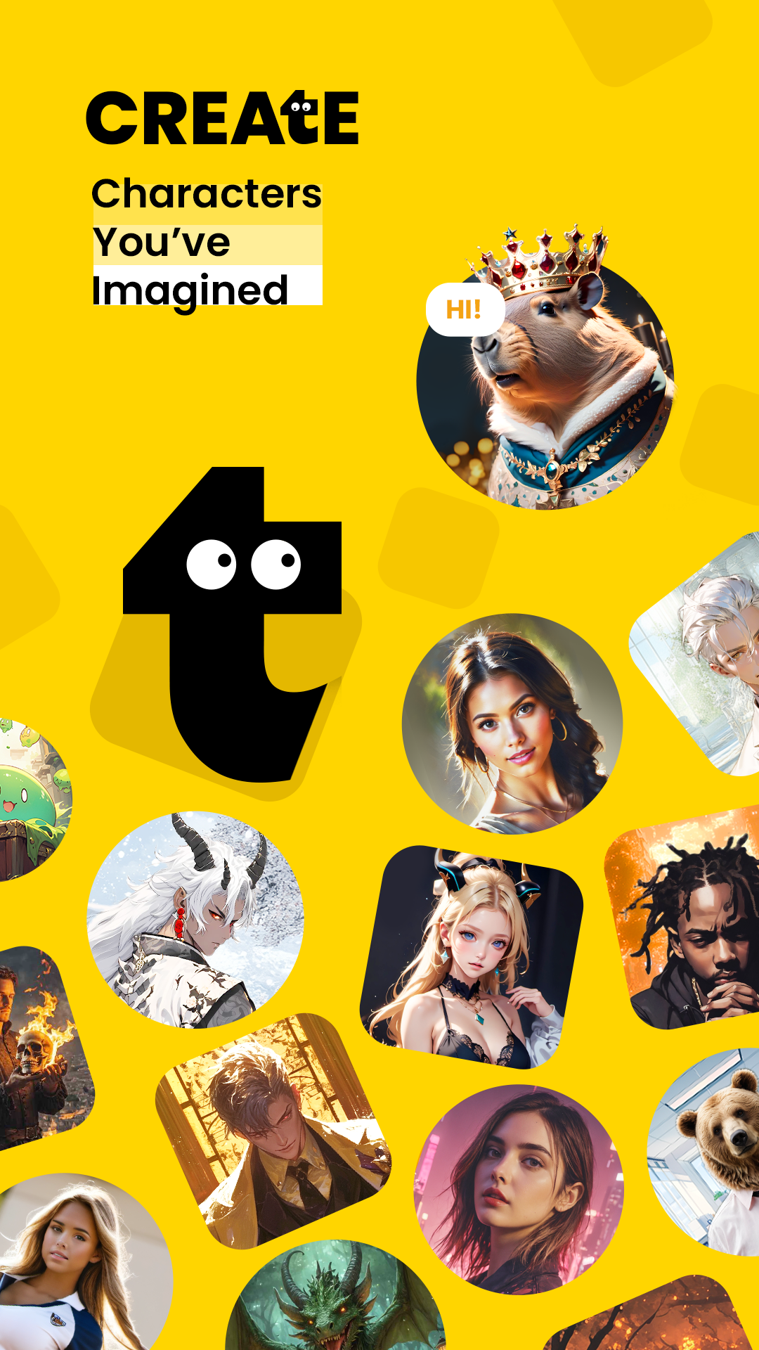 اسکرین شات 1 برنامه Talkie: Creative AI Community