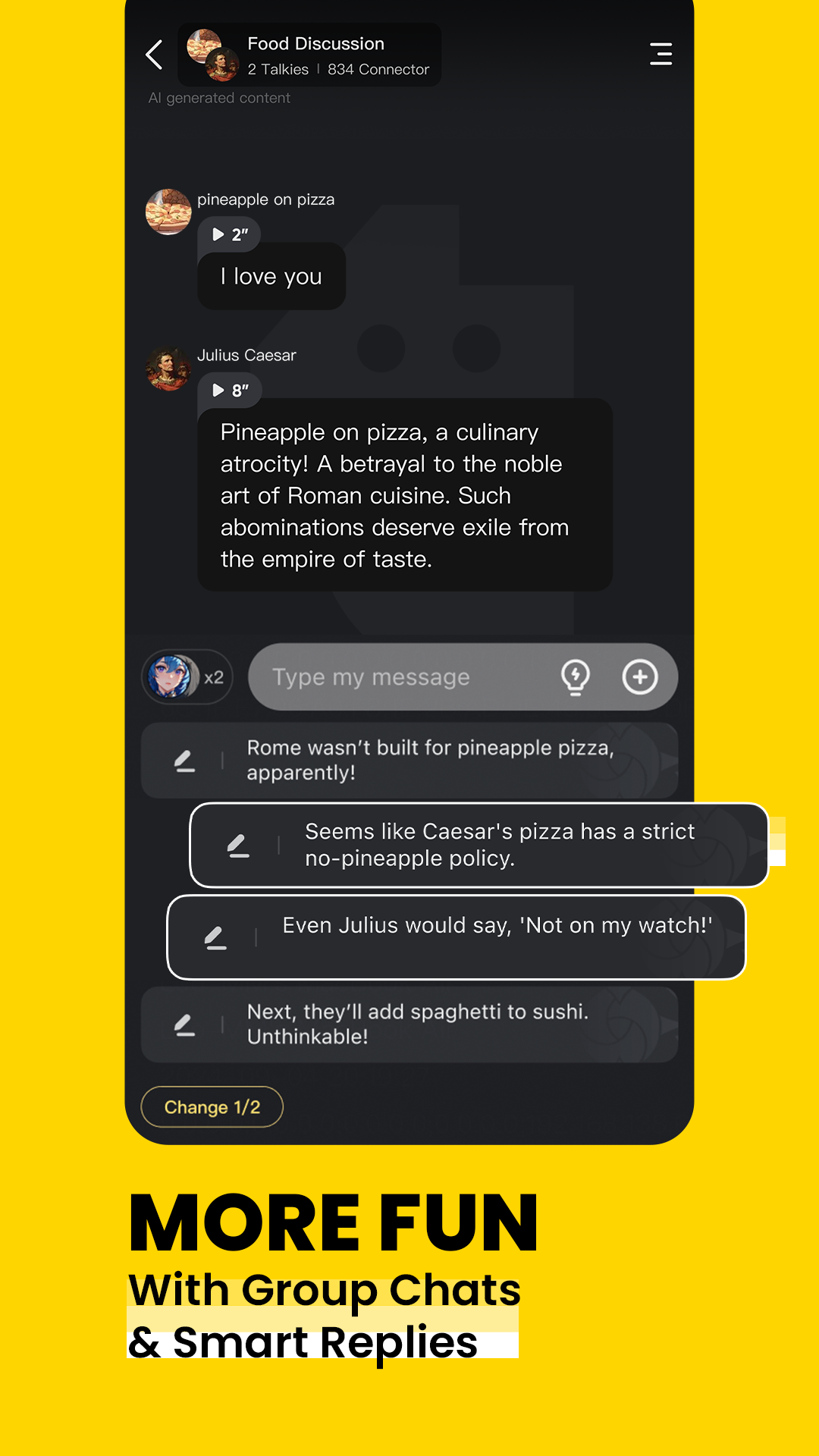 اسکرین شات 7 برنامه Talkie: Creative AI Community
