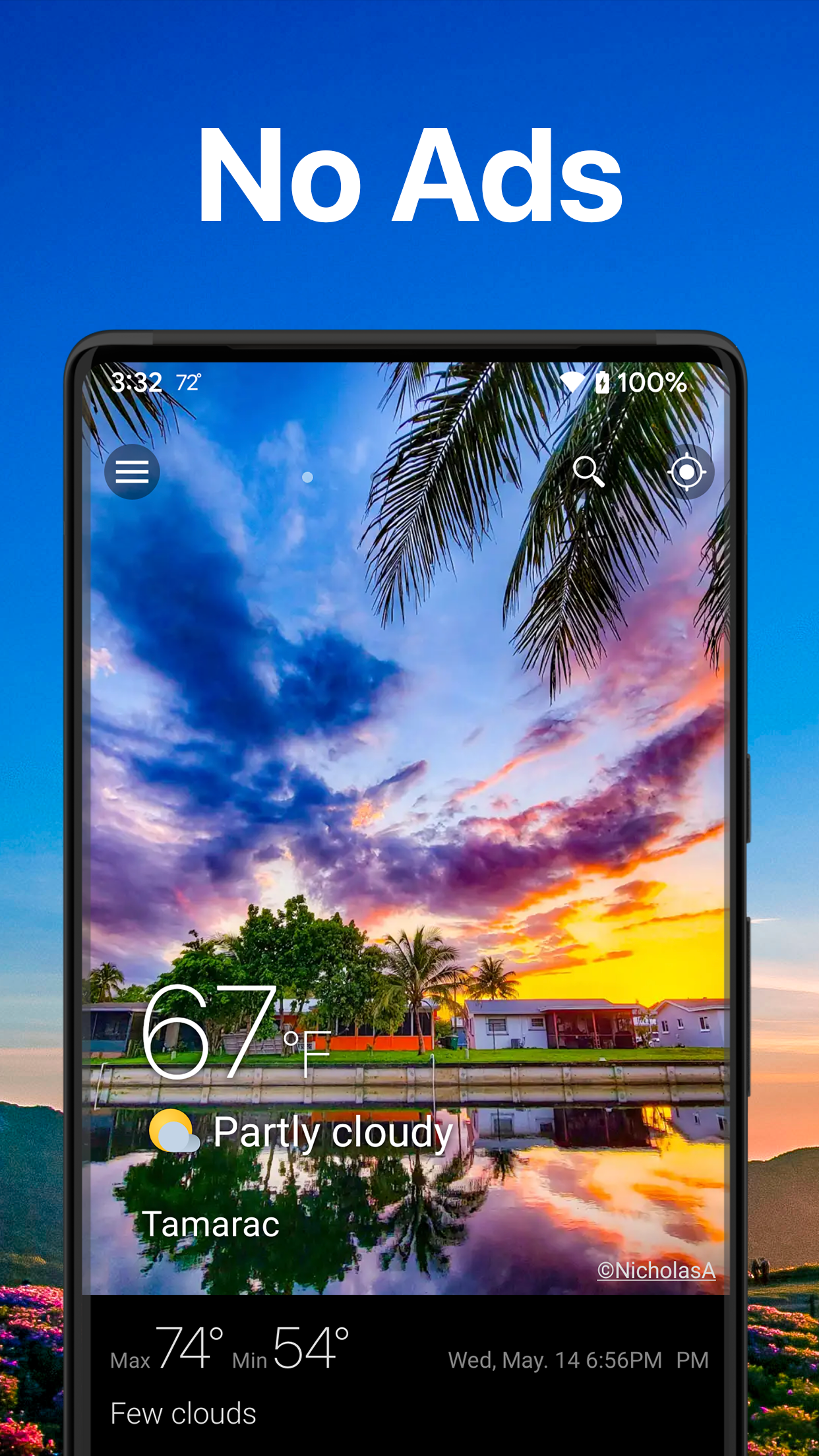 اسکرین شات 1 برنامه Weather & Widget - Weawow