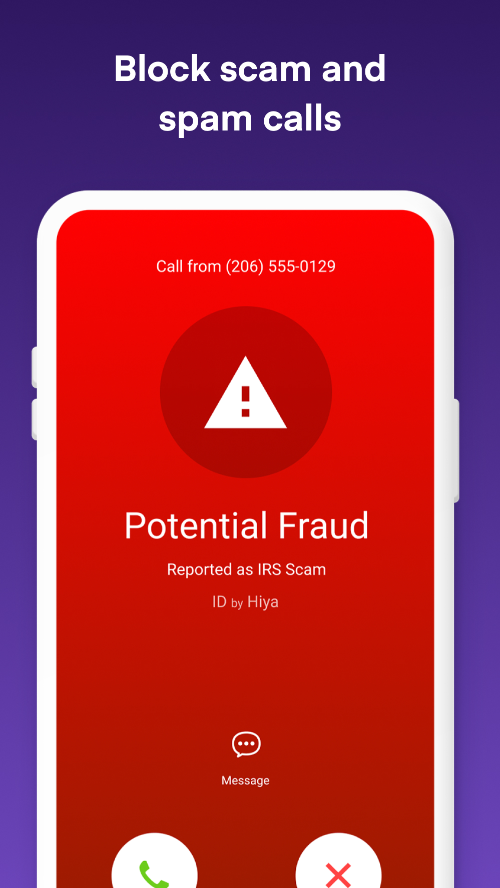 اسکرین شات 2 برنامه Hiya: Spam Blocker & Caller ID