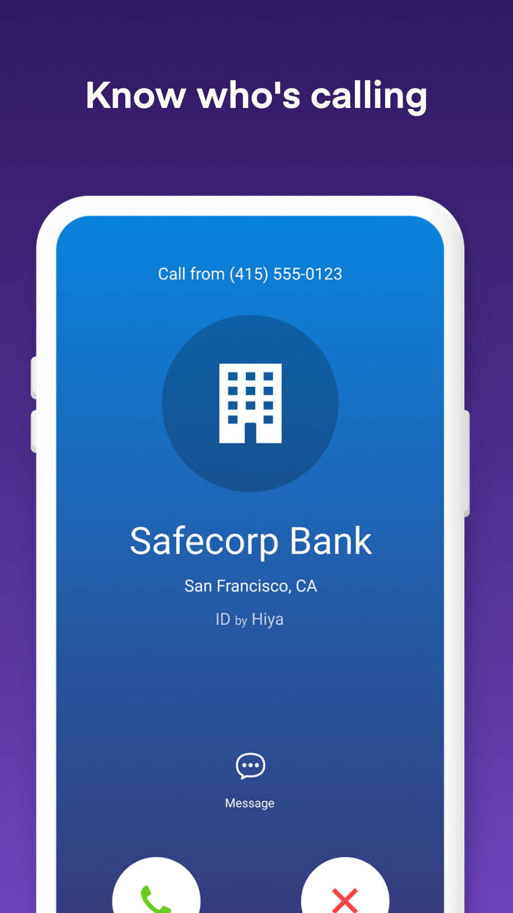 اسکرین شات 1 برنامه Hiya: Spam Blocker & Caller ID