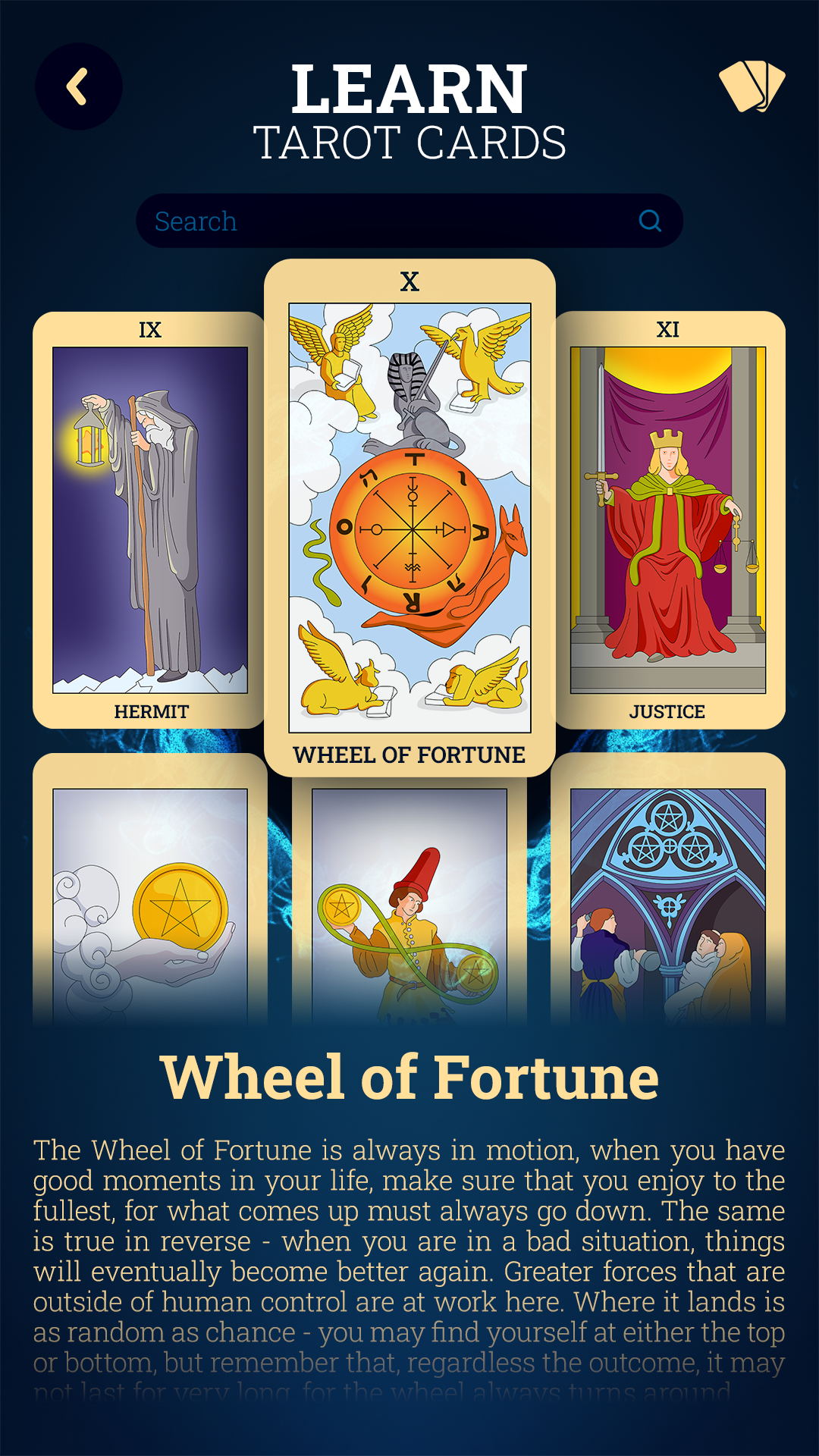 اسکرین شات 3 برنامه Tarot Card Reading Horoscope