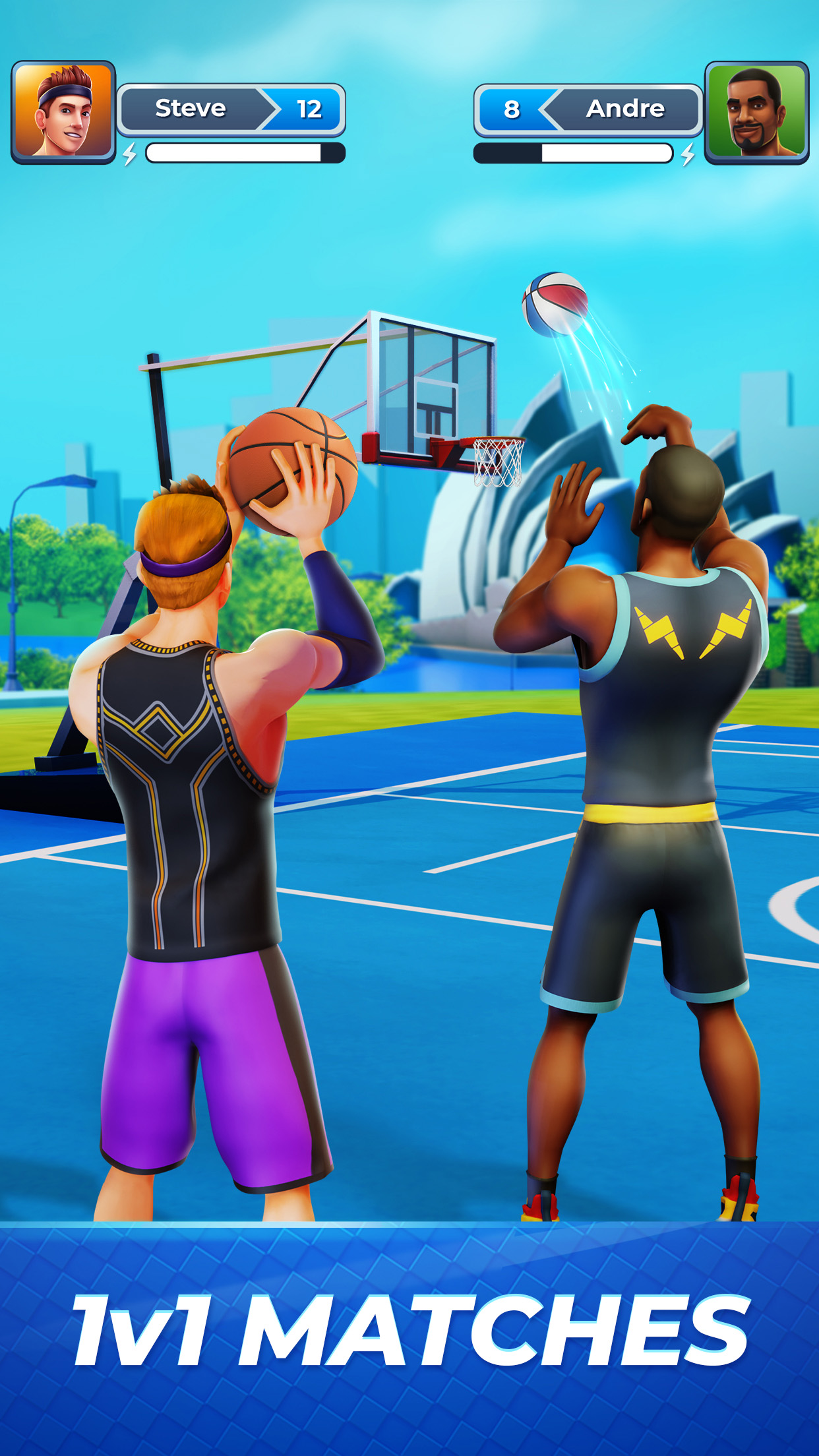 اسکرین شات 2 بازی Basket Clash: 1v1 Sports Games