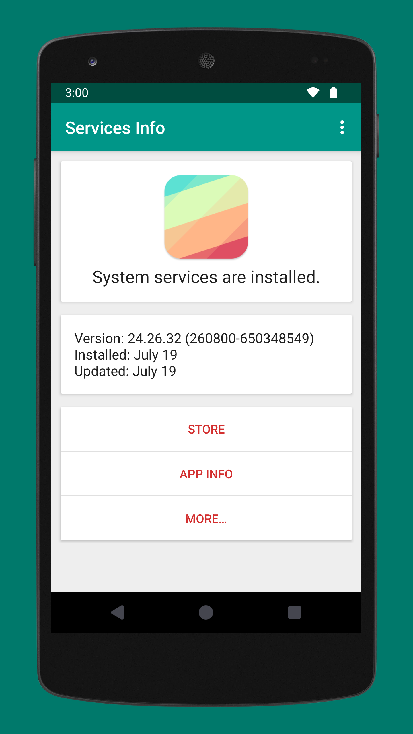 اسکرین شات 1 برنامه Services Info (Update)