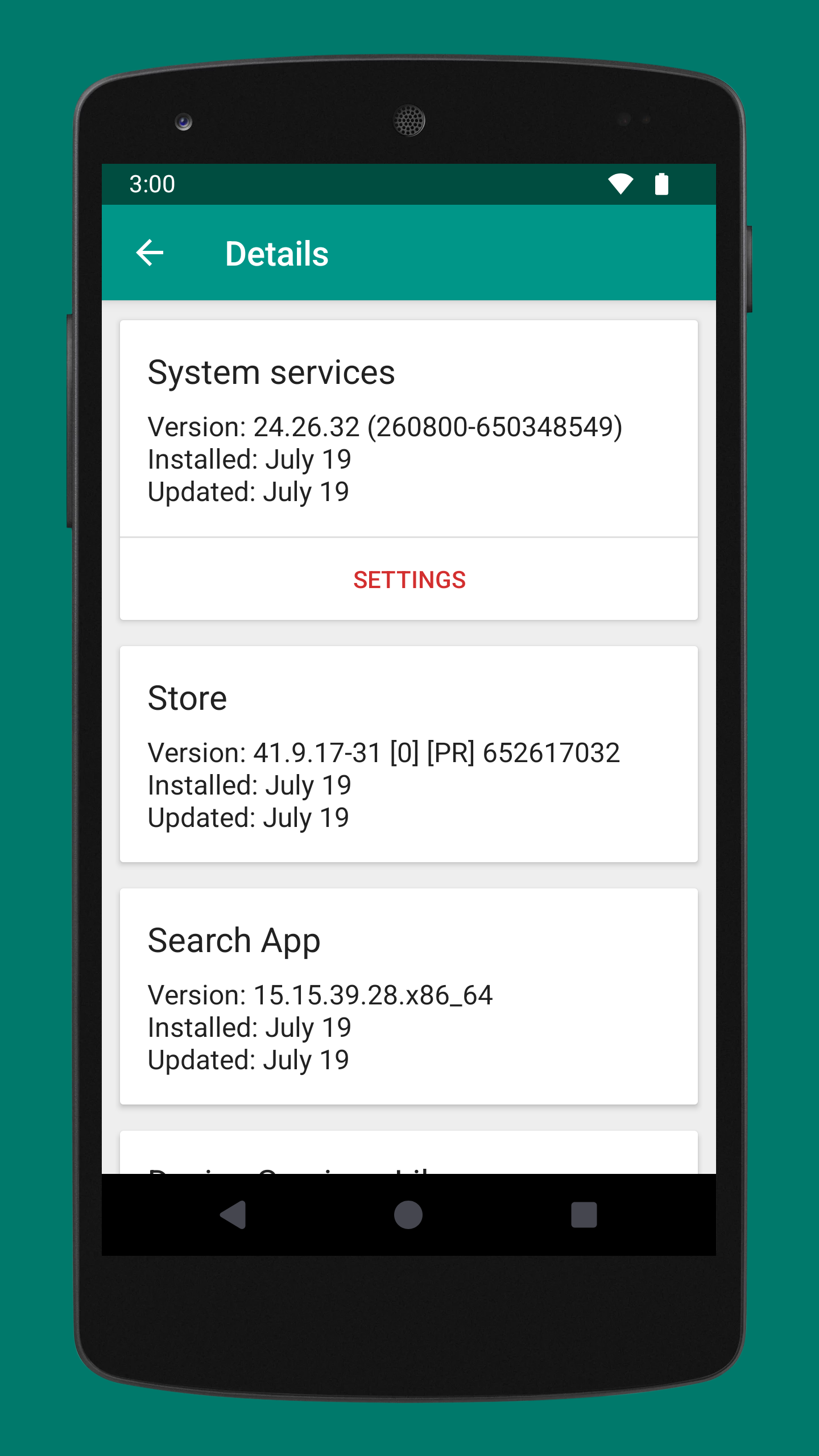 اسکرین شات 4 برنامه Services Info (Update)