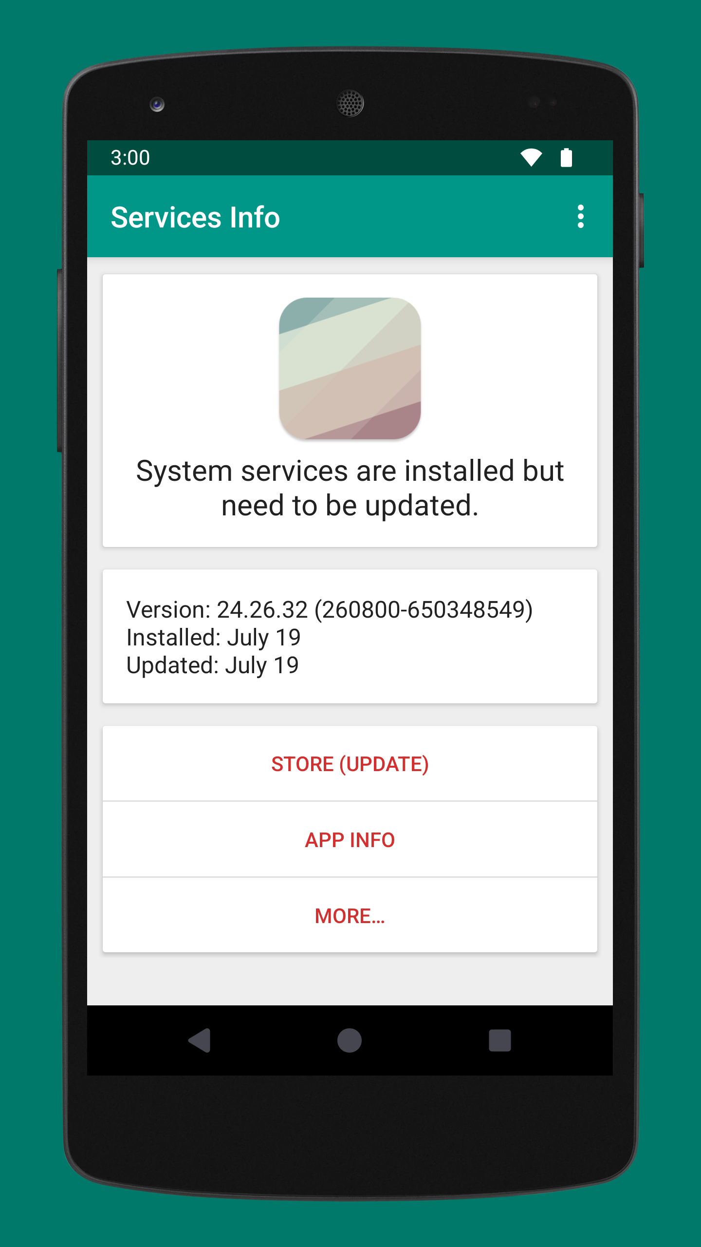 اسکرین شات 2 برنامه Services Info (Update)