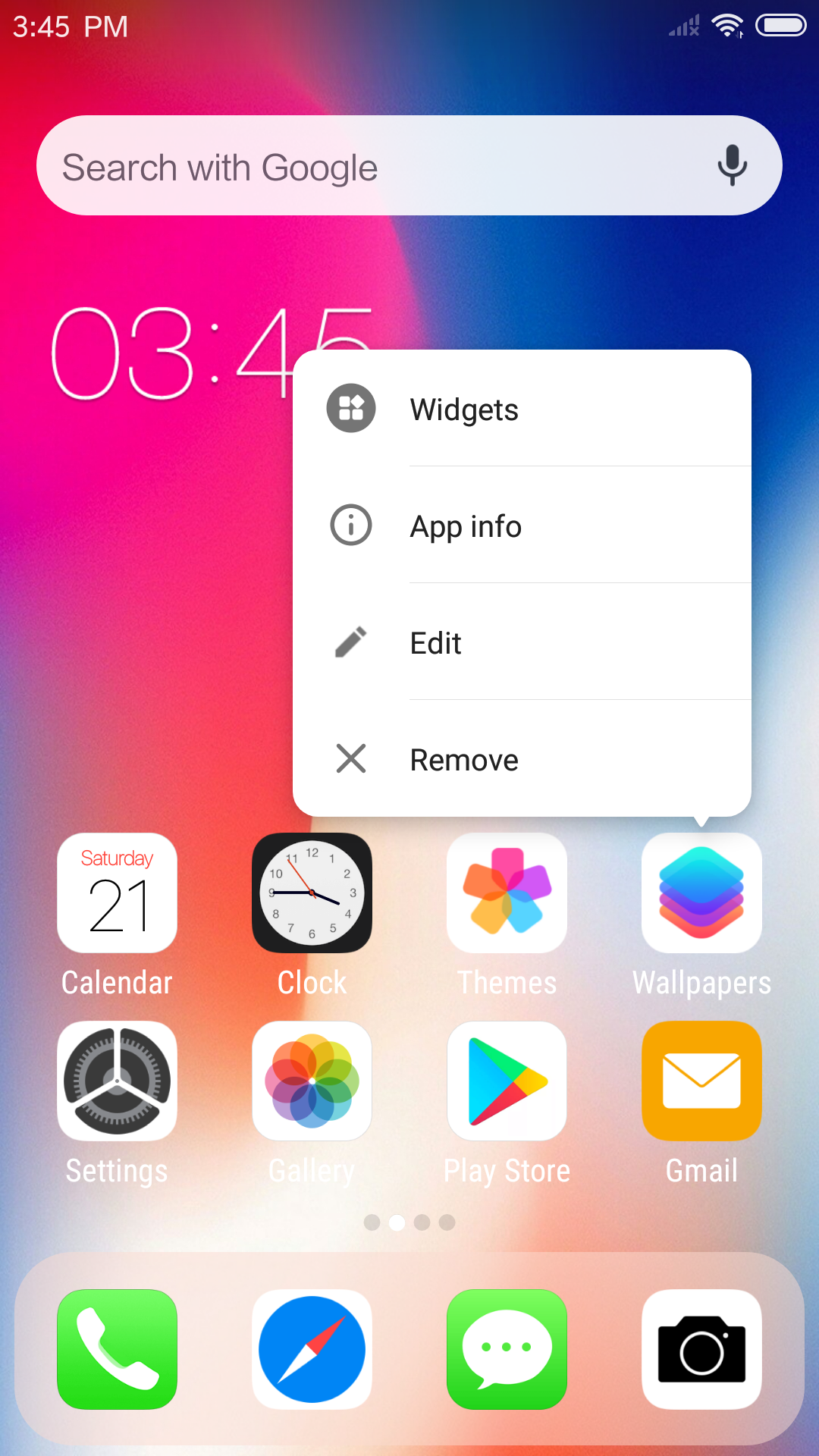 اسکرین شات 1 برنامه iLauncher for OS - Theme, Icon