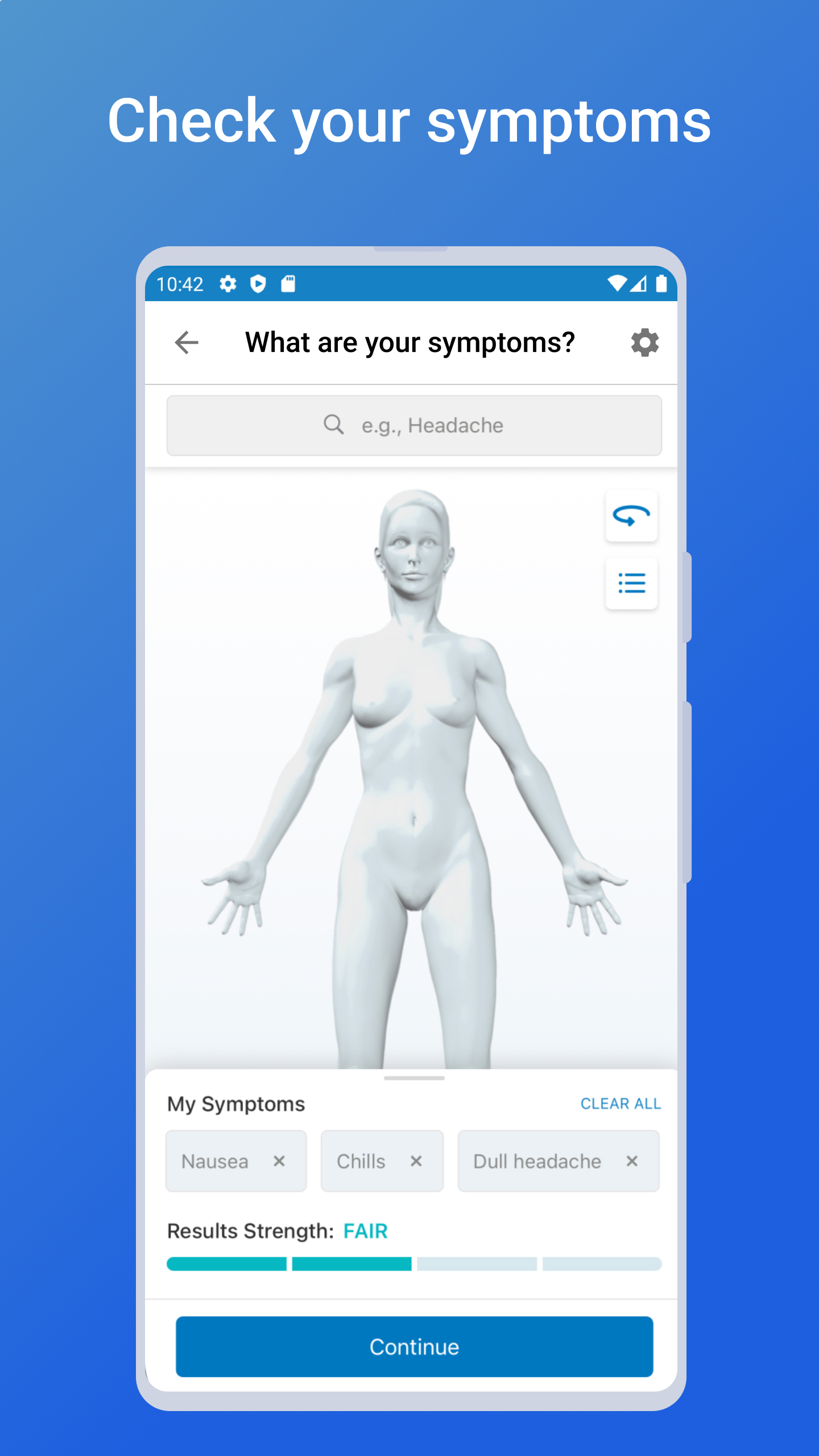 اسکرین شات 1 برنامه WebMD: Symptom Checker