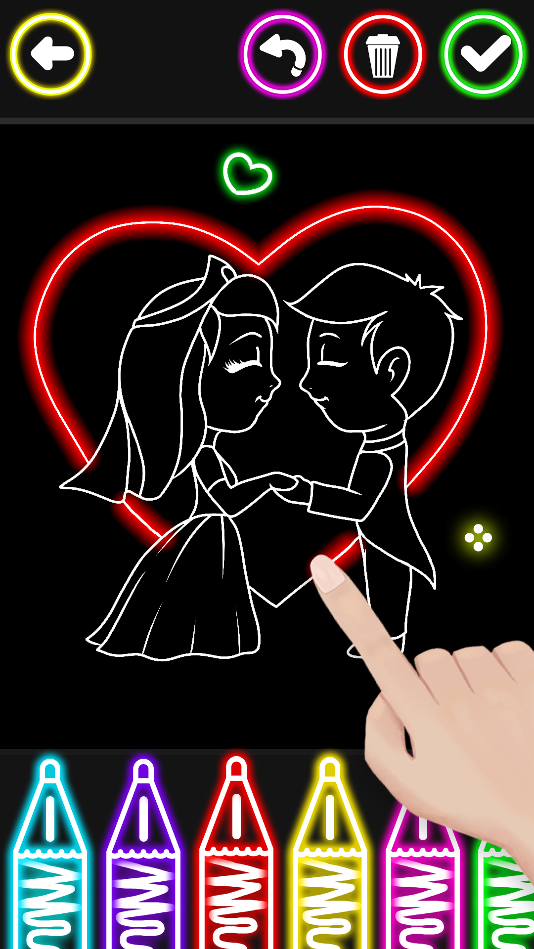 اسکرین شات 6 برنامه Princess Wedding Coloring Game