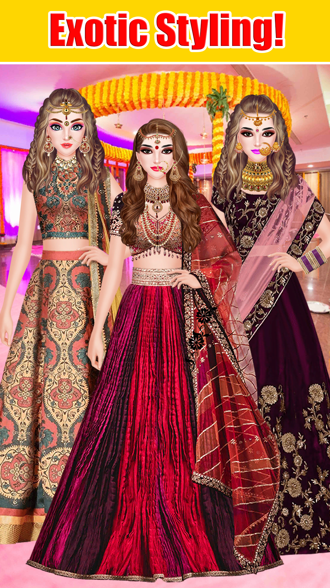 اسکرین شات 1 بازی Wedding Girl Makeup & Dress Up