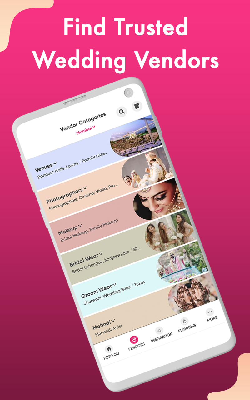 اسکرین شات 2 برنامه WedMeGood - Wedding Planner
