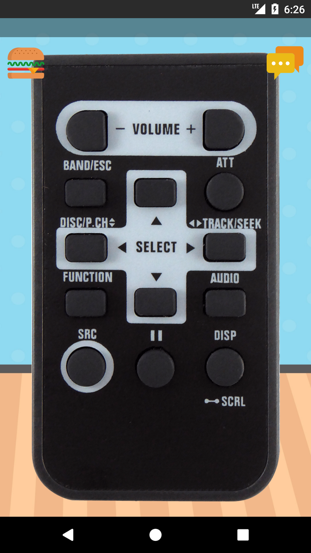 اسکرین شات 1 برنامه Remote For Pioneer Car Radio