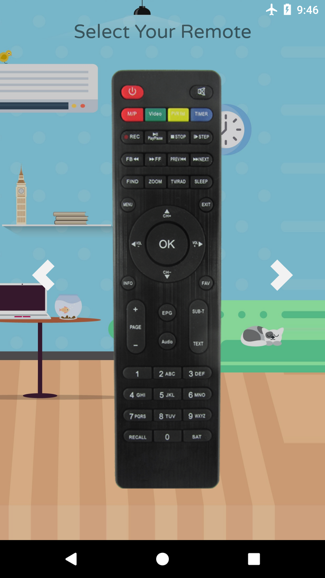 اسکرین شات 3 برنامه Remote Control For Freesat
