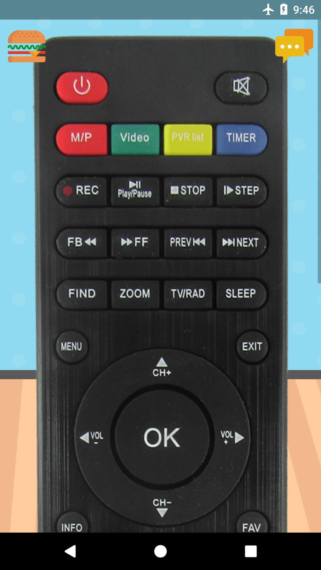 اسکرین شات 5 برنامه Remote Control For Freesat