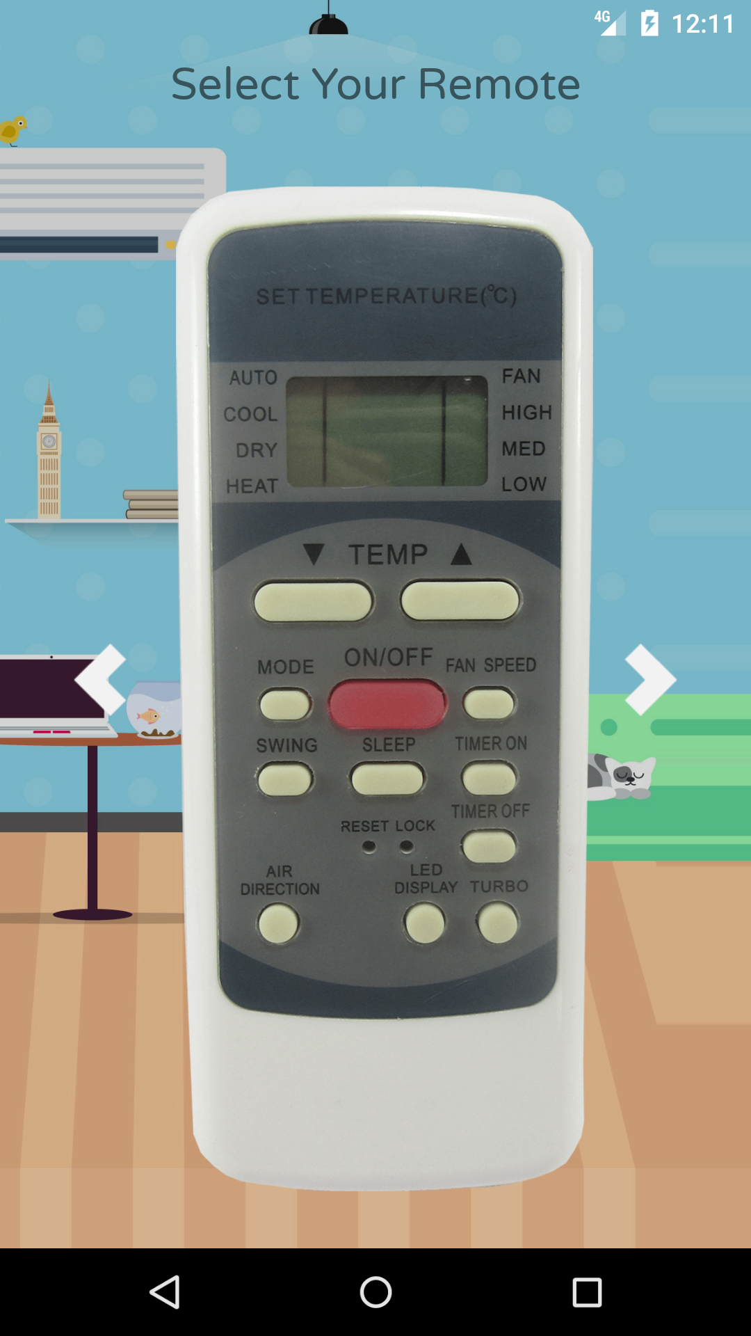 اسکرین شات 2 برنامه AC Remote control For Midea