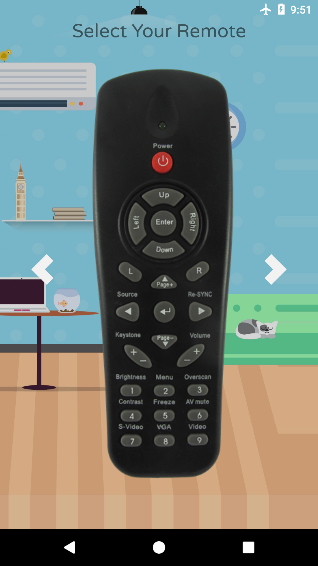 اسکرین شات 4 برنامه Remote For Optoma Projector