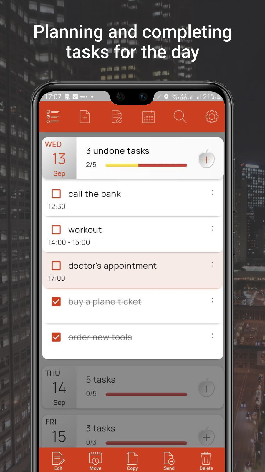 اسکرین شات 3 برنامه My Tasks: Planner & To-Do List