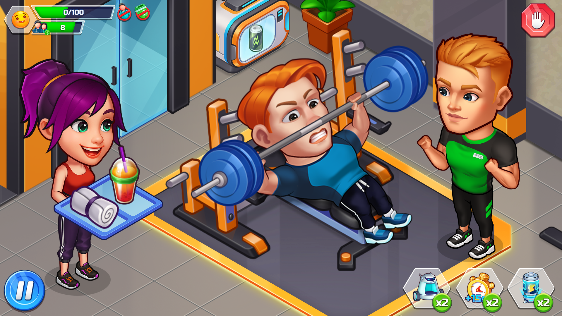 اسکرین شات 2 بازی Happy Fitness: Gym Game