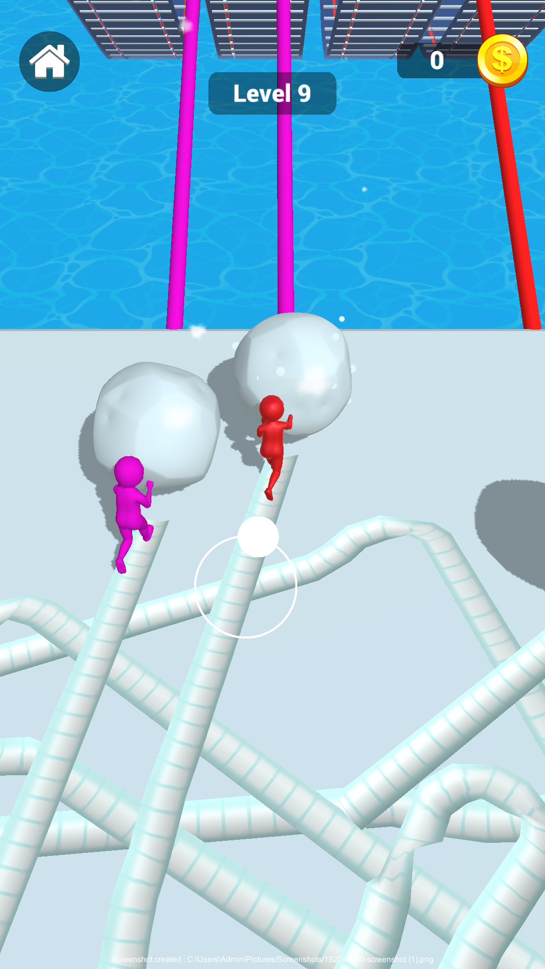 اسکرین شات 2 بازی Snow Ball: Ice Race