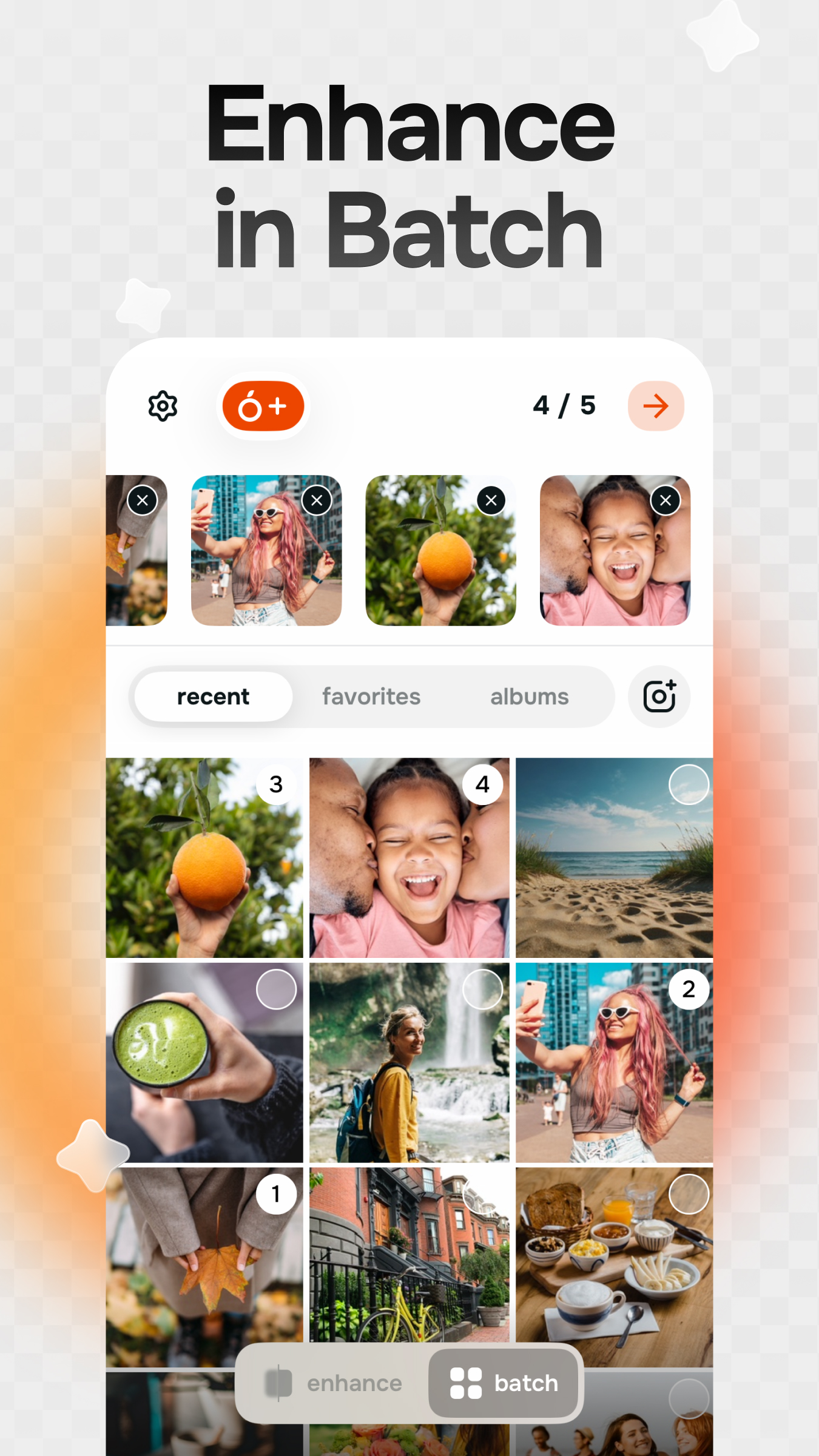 اسکرین شات 4 برنامه Citrus 1 Tap Perfect Photo AI