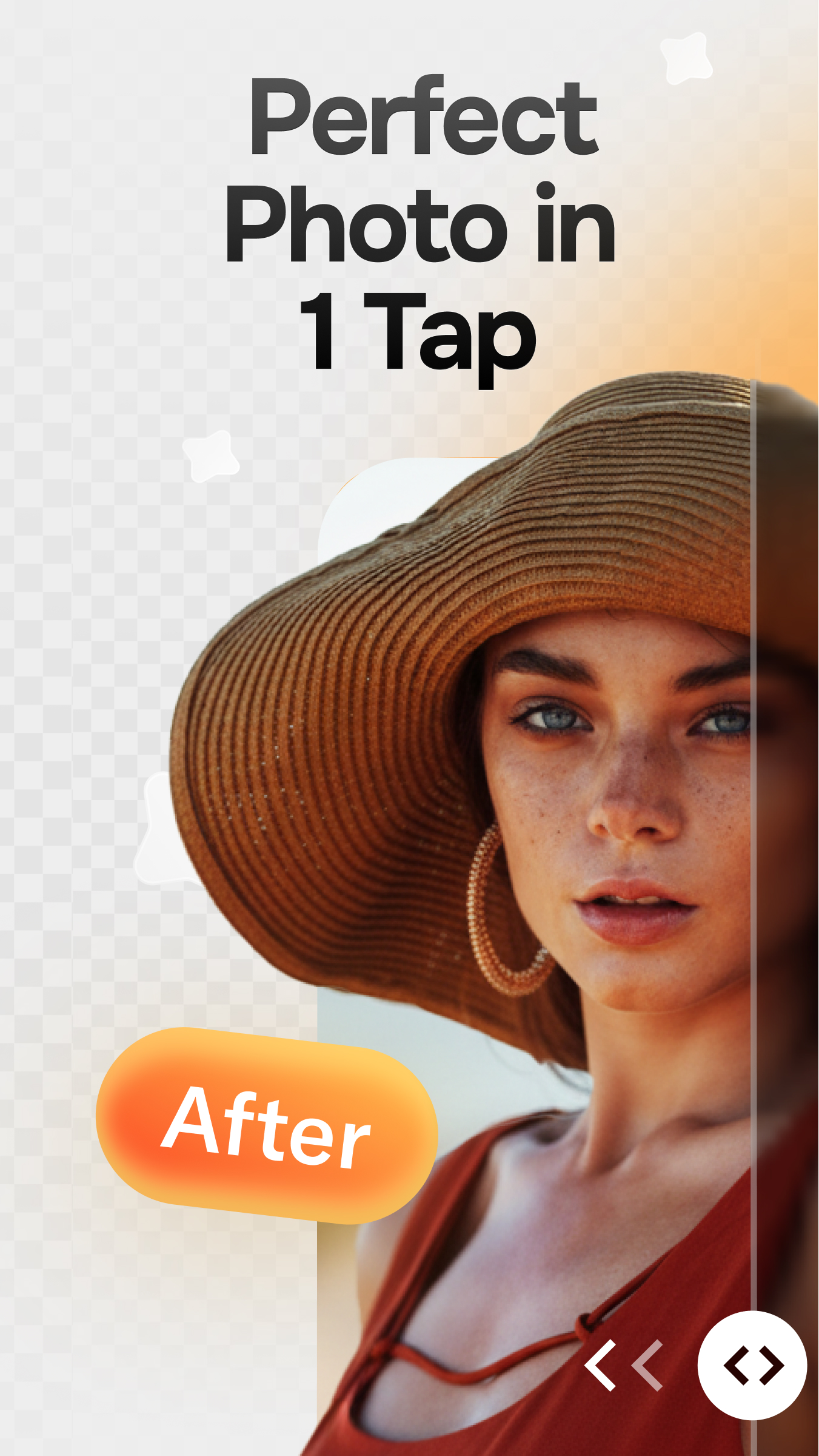 اسکرین شات 1 برنامه Citrus 1 Tap Perfect Photo AI