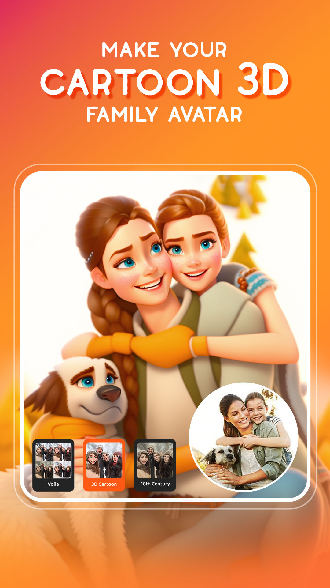 اسکرین شات 4 برنامه Voila AI Artist Cartoon Filter