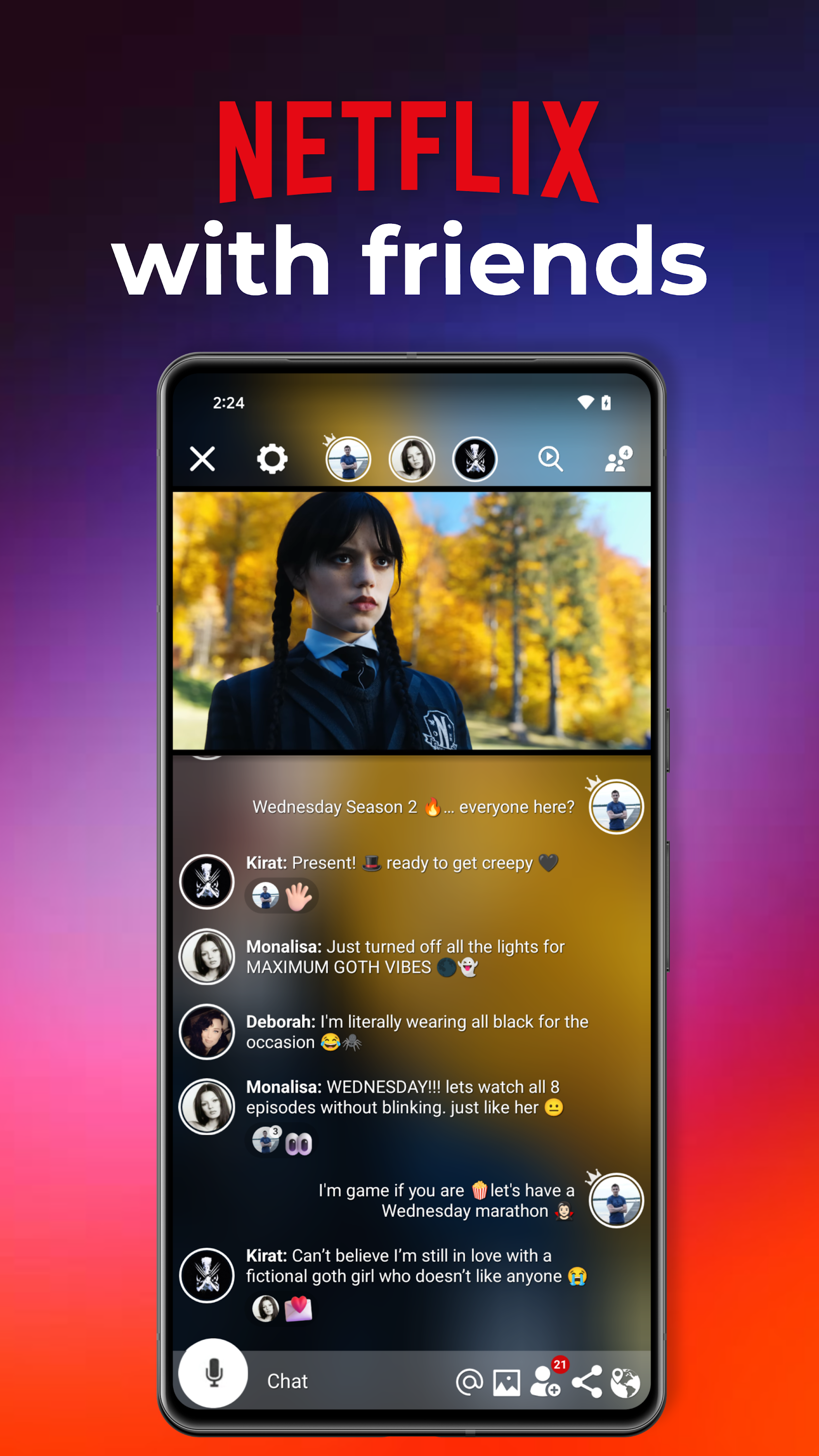 اسکرین شات 2 برنامه Rave – Watch Party